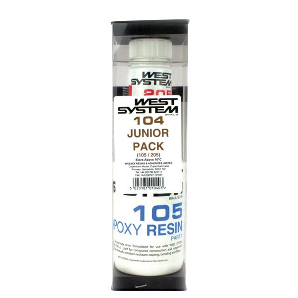 West System 104 Junior Repair Pack 105 Epoxy Resin & 205 Hardener 600g