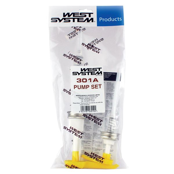 West System 301 A Pack Mini Pump Set For 105 Epoxy Resin & 205/206 Hardener 5:1 Ratio