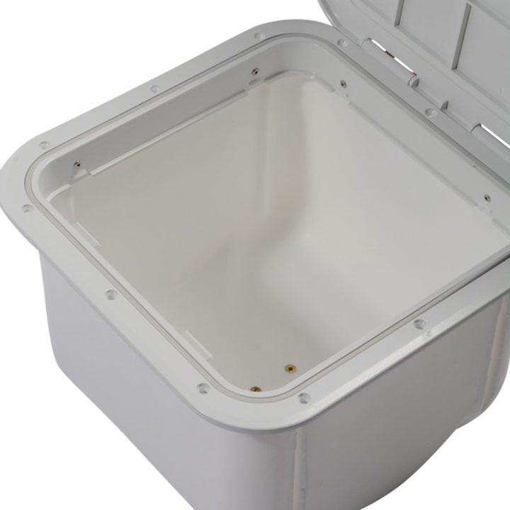 Hatch with Box - White - Lockable - 375 x 375mm - Float Your Boat