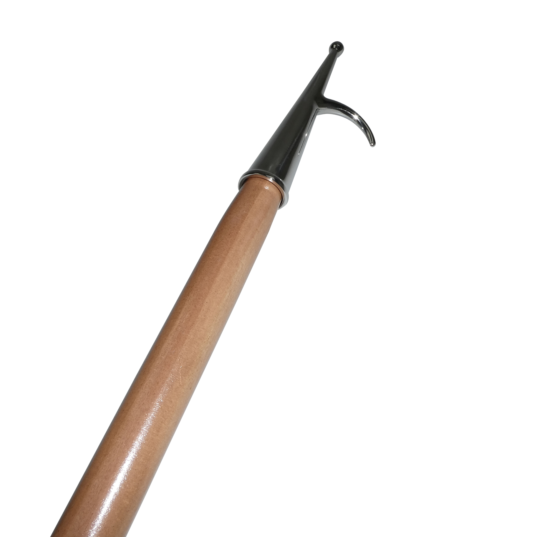 Boat Hook - Wooden Pole with Stainless Steel Hook - 2m Long