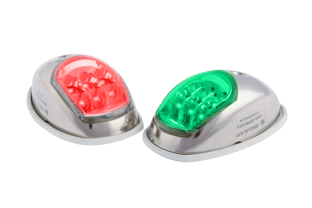 Pair of Navigation Lights - Bicolour - LED - Stainless Steel - Evoled