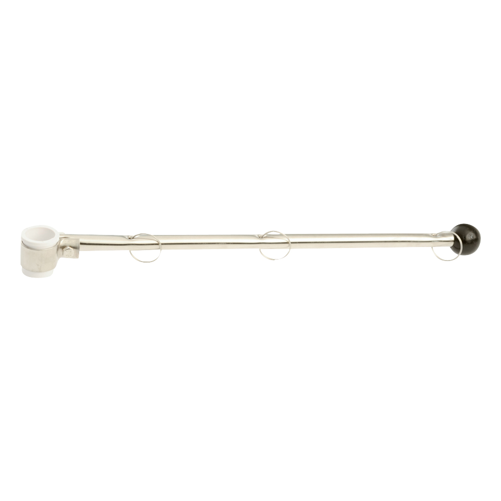 Rail Mounted Flagpole - Stainless Steel - 400mm