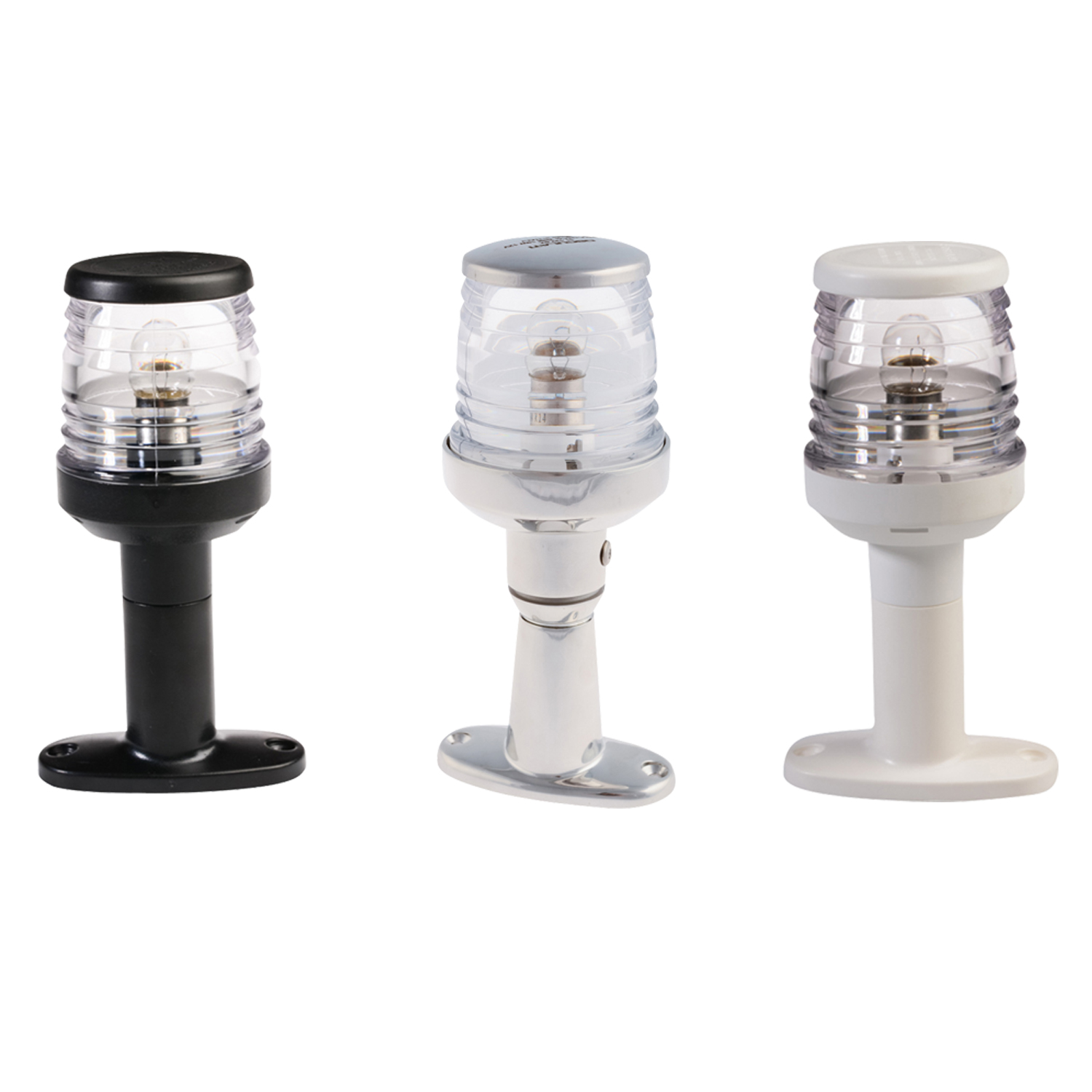 All Round 360 Degree White Navigation Light - LED - Black, White or Stainless Steel