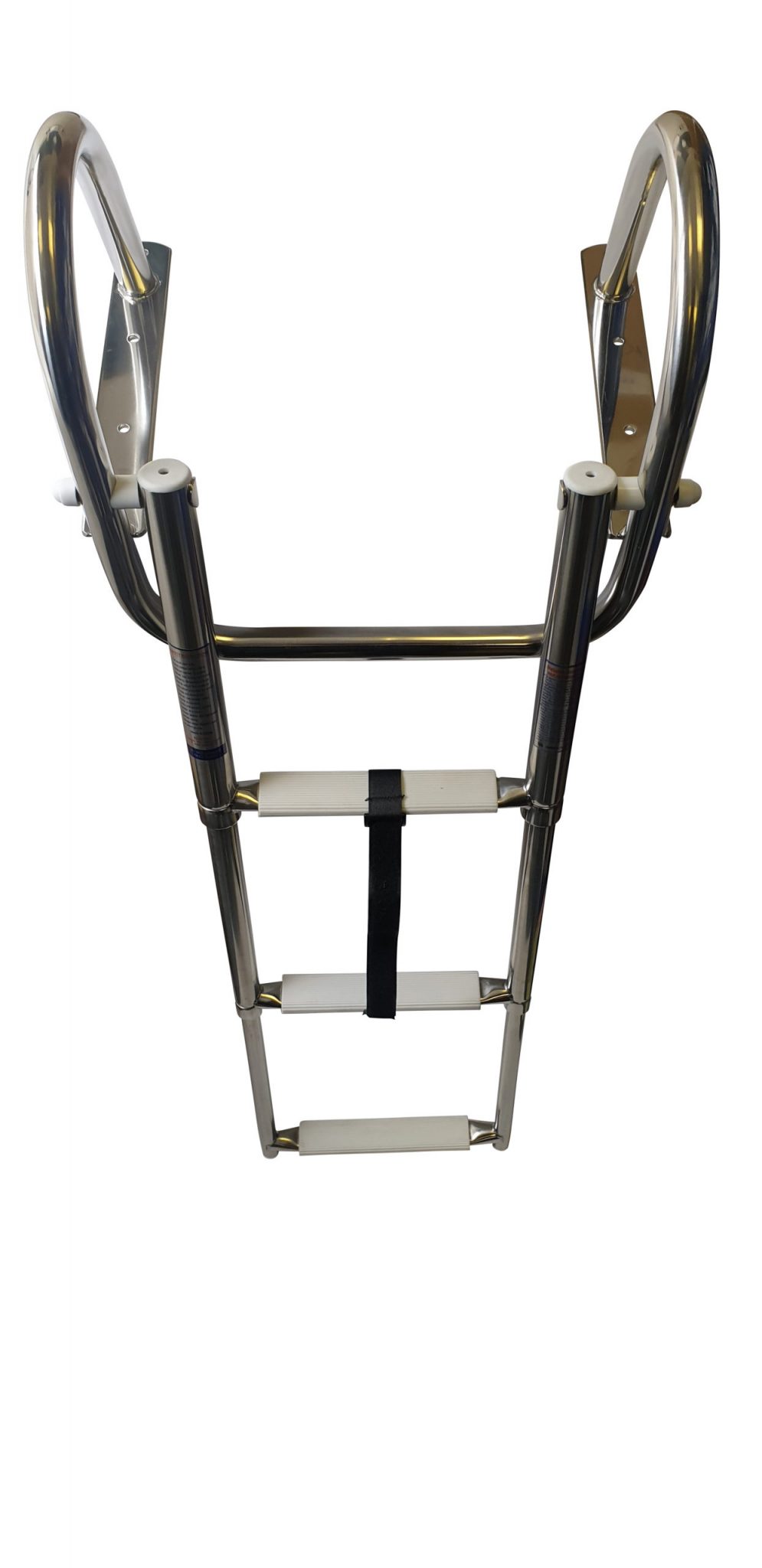 Stainless Steel Telescopic Ladder With Handles 3 Steps Float Your Boat