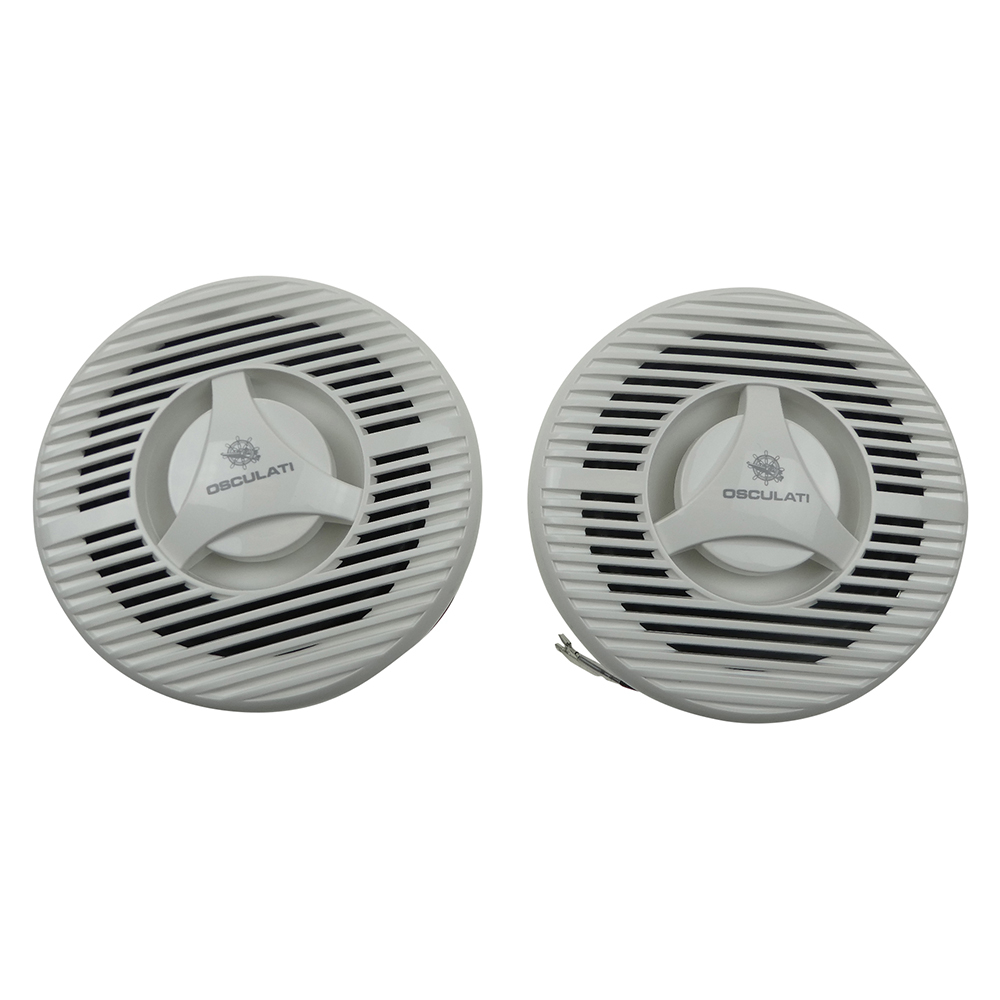 Pair of Waterproof Non-Magnetic Speakers - White