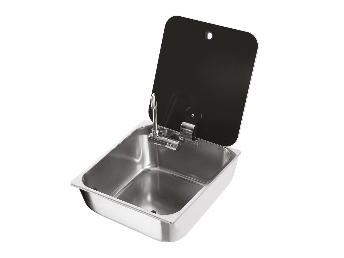Square Sink With Glass Lid CAN LR1760
