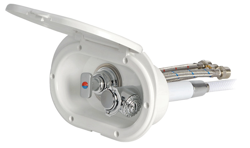 Oval Shower Box - Hot & Cold Mixer